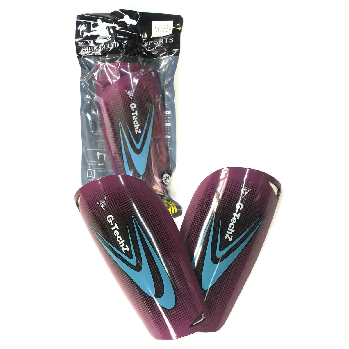 GENERICO - Canilleras De Fútbol Falcon Profesional Niño Adulto - Morado