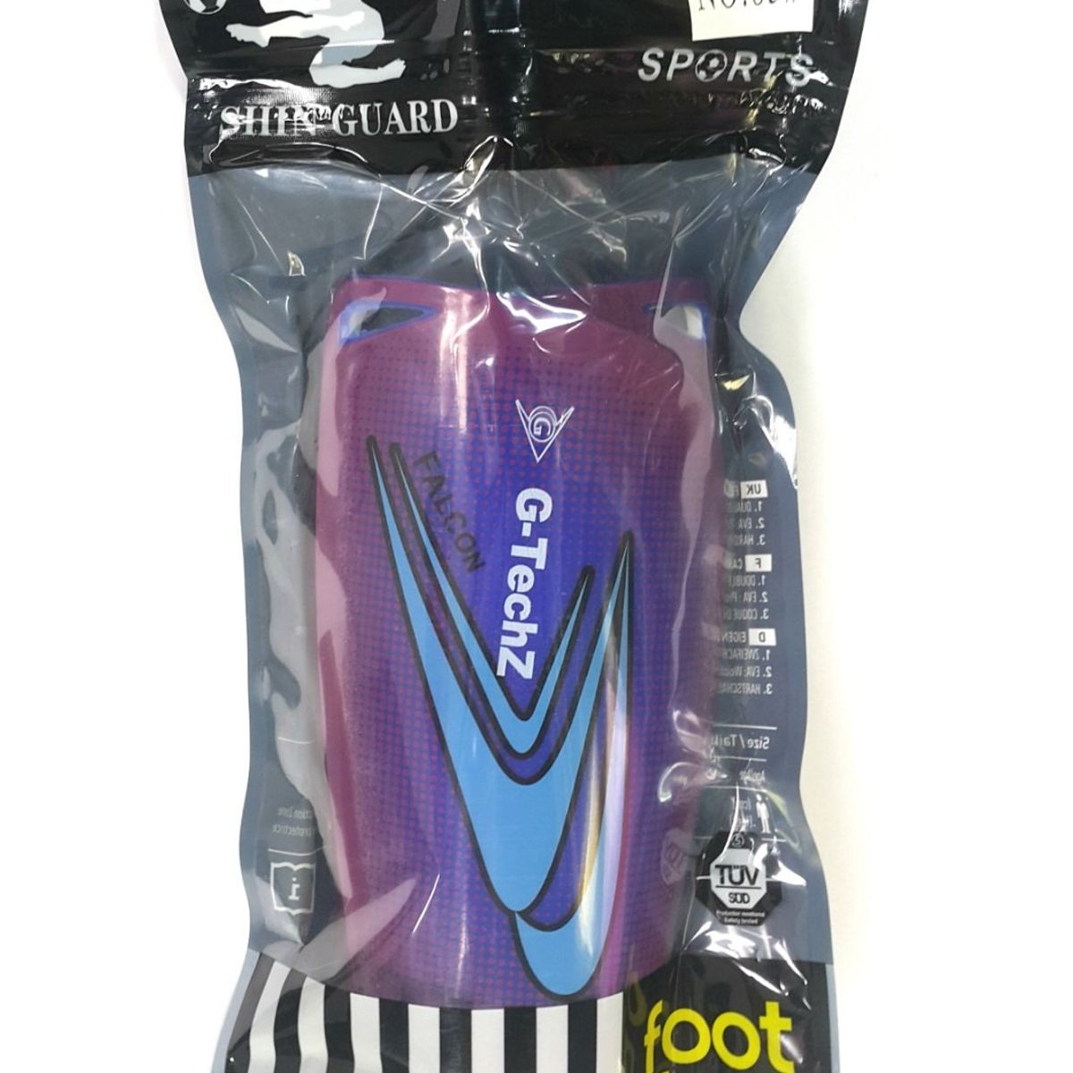 GENERICO - Canilleras De Fútbol Falcon Profesional Niño Adulto - Morado