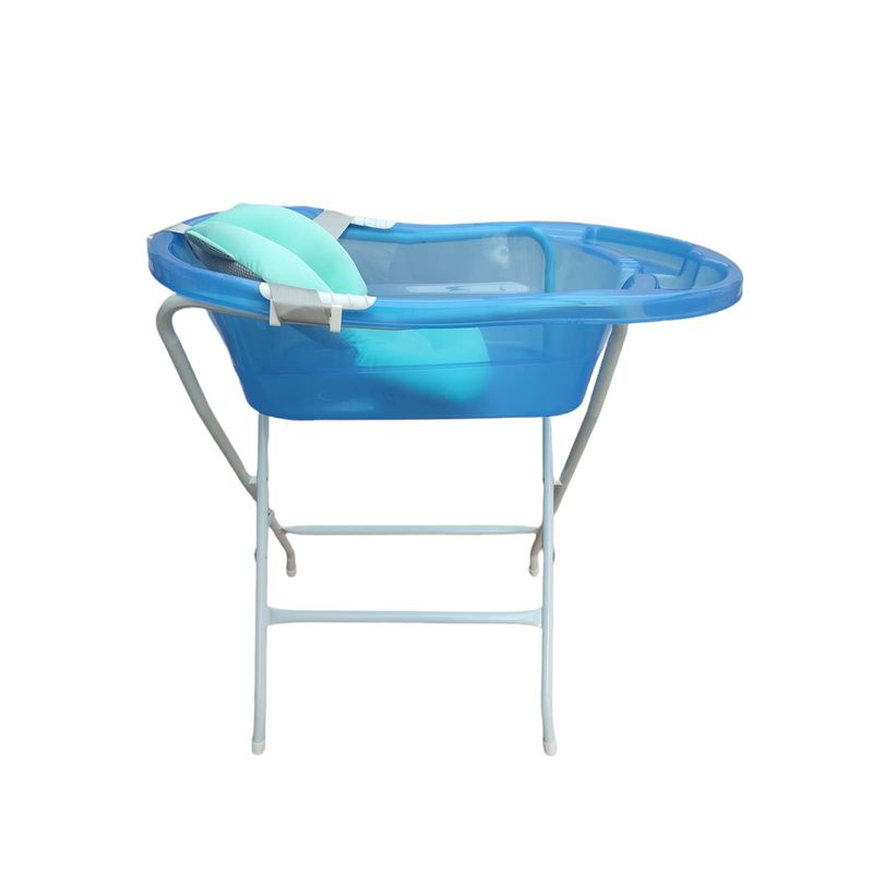 PRODEHOGAR - Bañera o Tina Para Bebe Con Soporte Plastico y Base Metalica