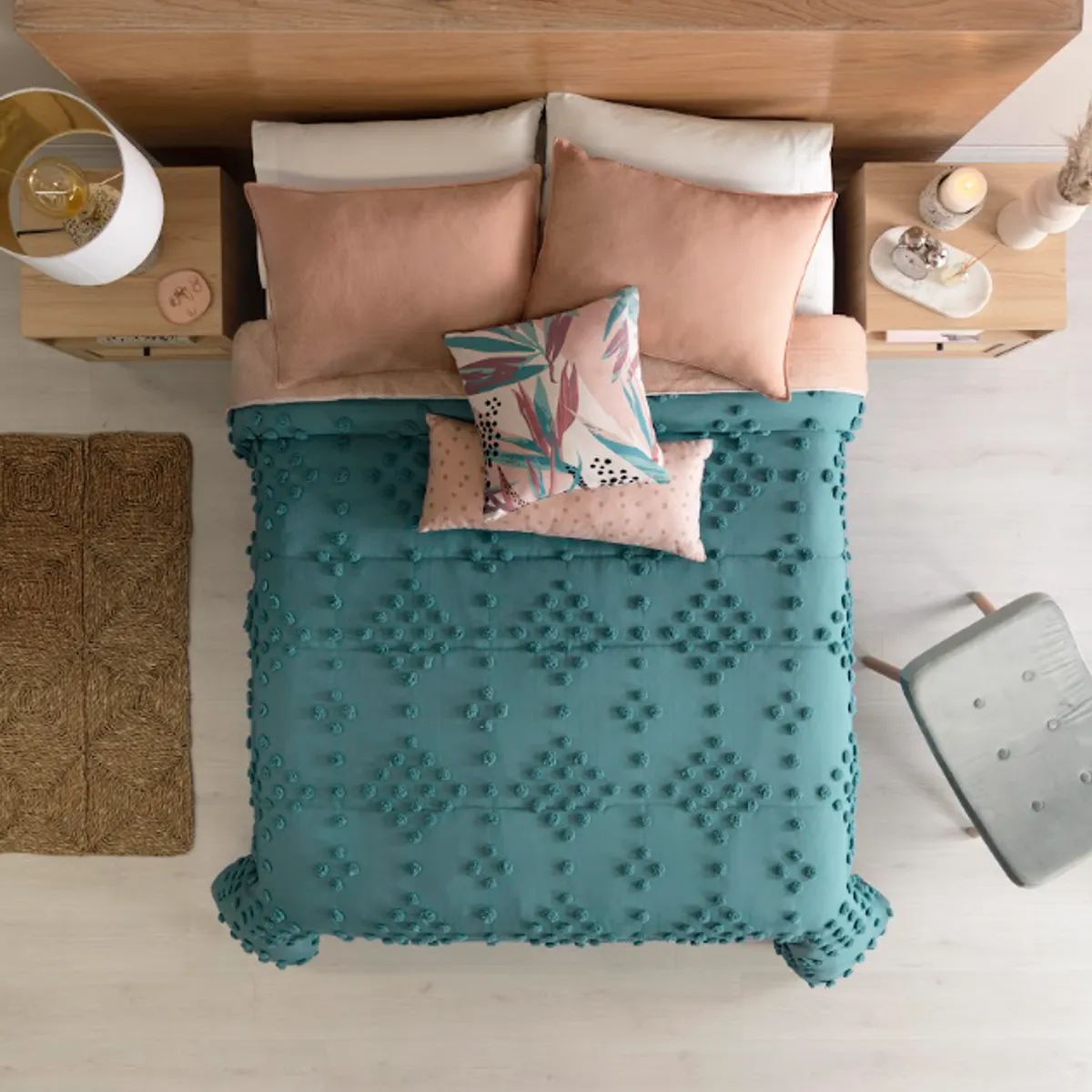 VIANNEY - Juego De Edredón Thai Talla Sencillo de Poliéster - Vianney