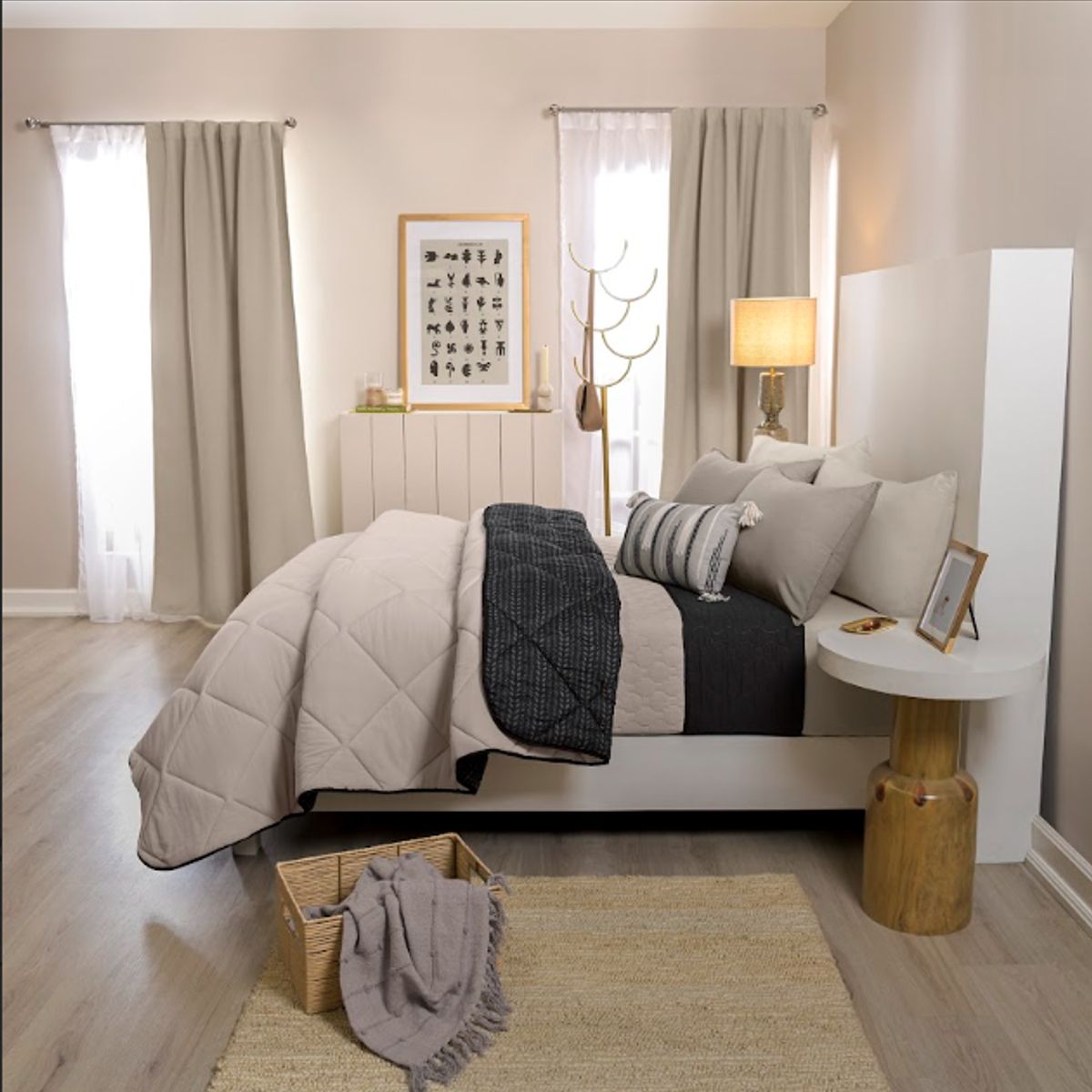 VIANNEY - Juego De Edredón Tecali Talla Queen/Doble XL Reversible - Vianney