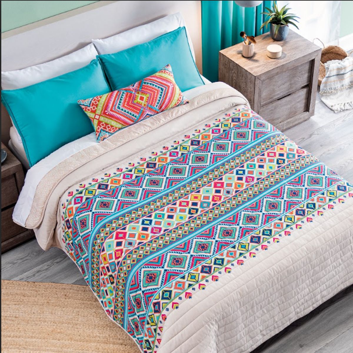 VIANNEY - Juego de Edredón Dilar King Size Vianney