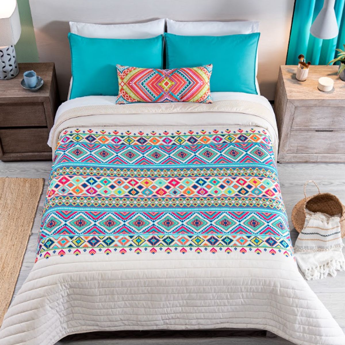 VIANNEY - Juego de Edredón Dilar King Size Vianney