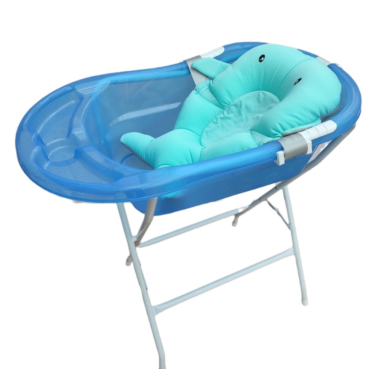 PRODEHOGAR - Bañera o Tina Para Bebe Con Soporte Plastico y Base Metalica