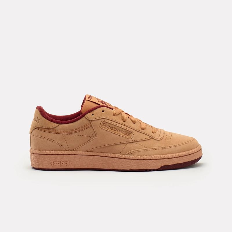 REEBOK - Tenis Hombre Reebok Classics Club C 85- Café-Rojo