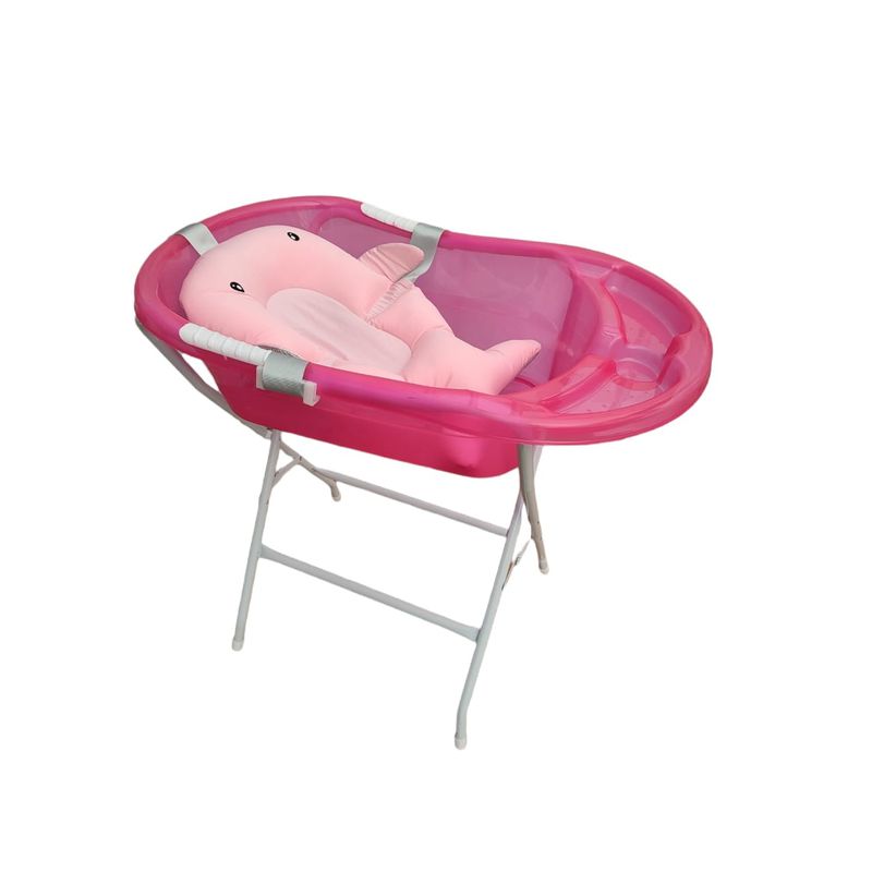PRODEHOGAR - Bañera o Tina Para Bebe Con Soporte Plastico y Base Metalica