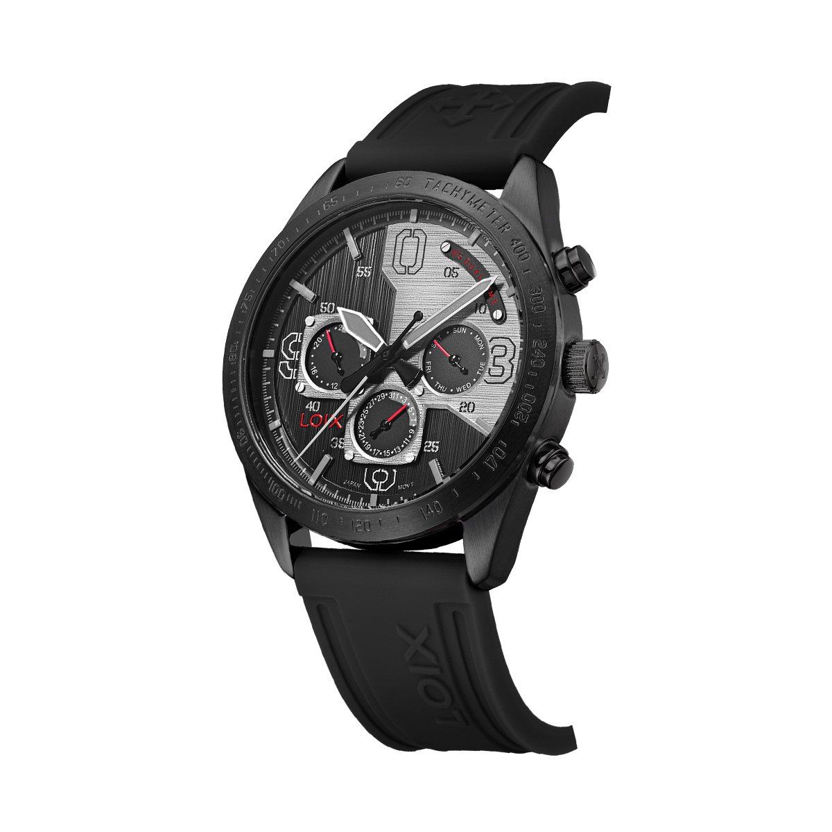 LOIX - Reloj hombre L2132-4 negro tablero negro