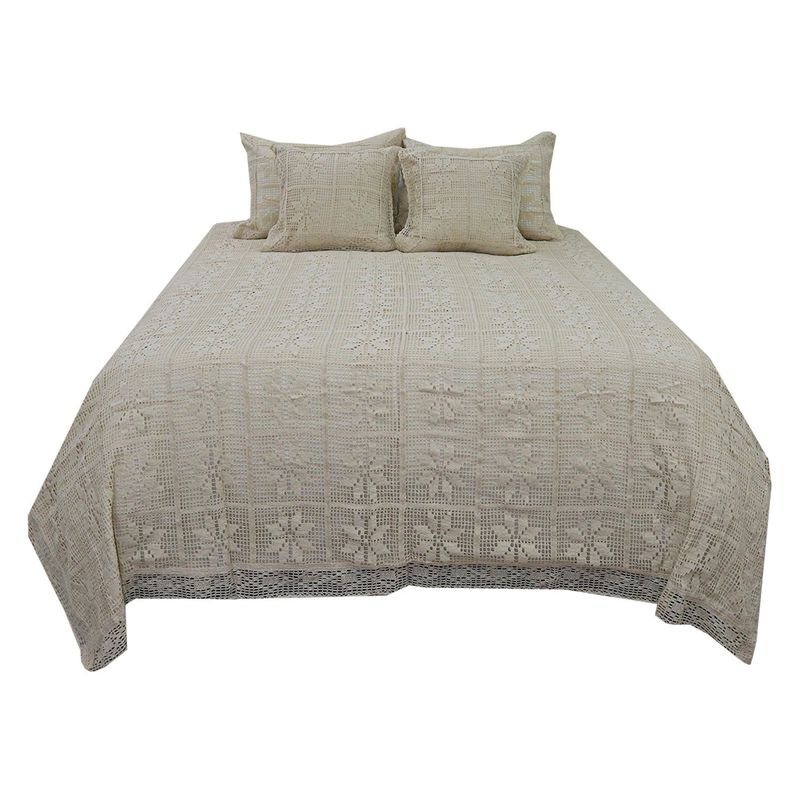 HOMETEX - TENDIDO CROCHE KING BEIGE