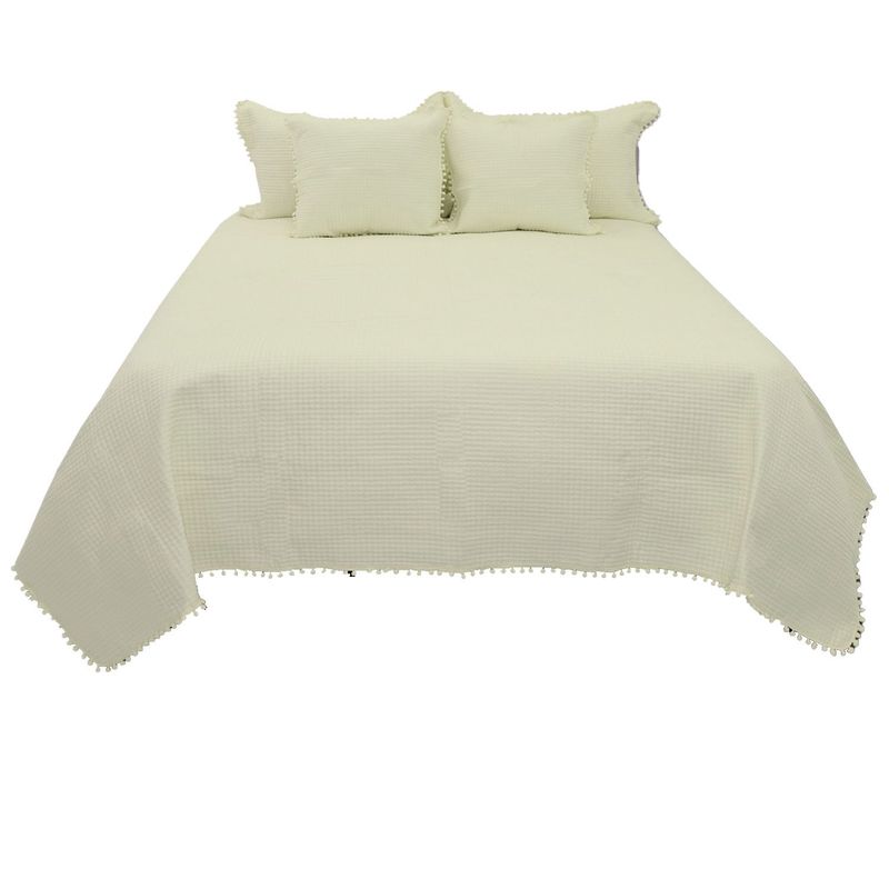 HOMETEX - TENDIDO ZARE FULL QUEEN BEIGE