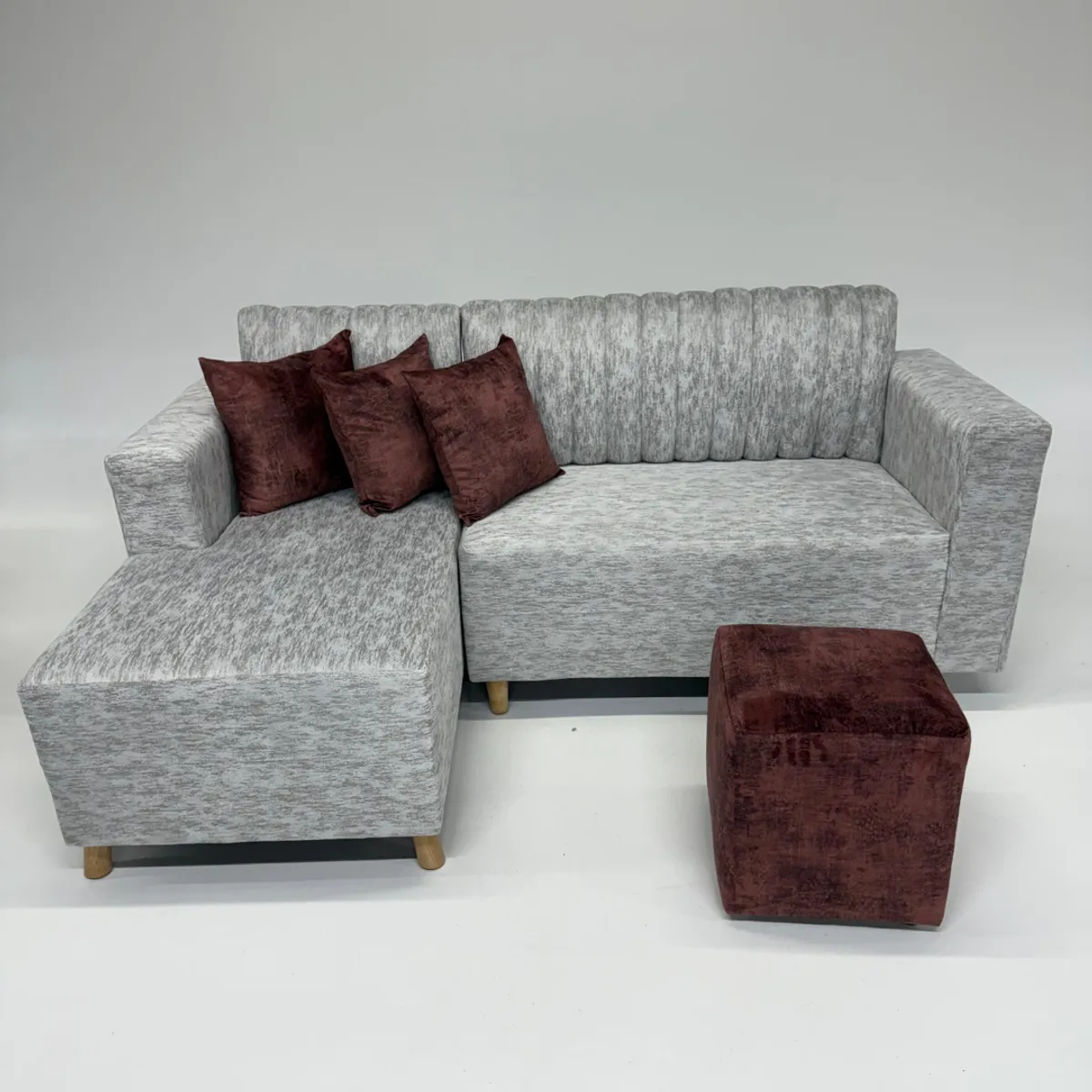 GENERICO - SOFÁ ESQUINERO BLANCO MODERNO CON TELA  ANTIFLUIDOS Y PET FRIENDLY