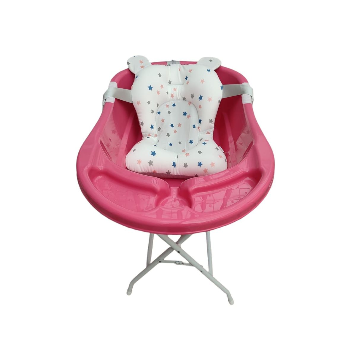 PRODEHOGAR - Bañera o Tina Para Bebe Con Soporte Plastico y Base Metalica