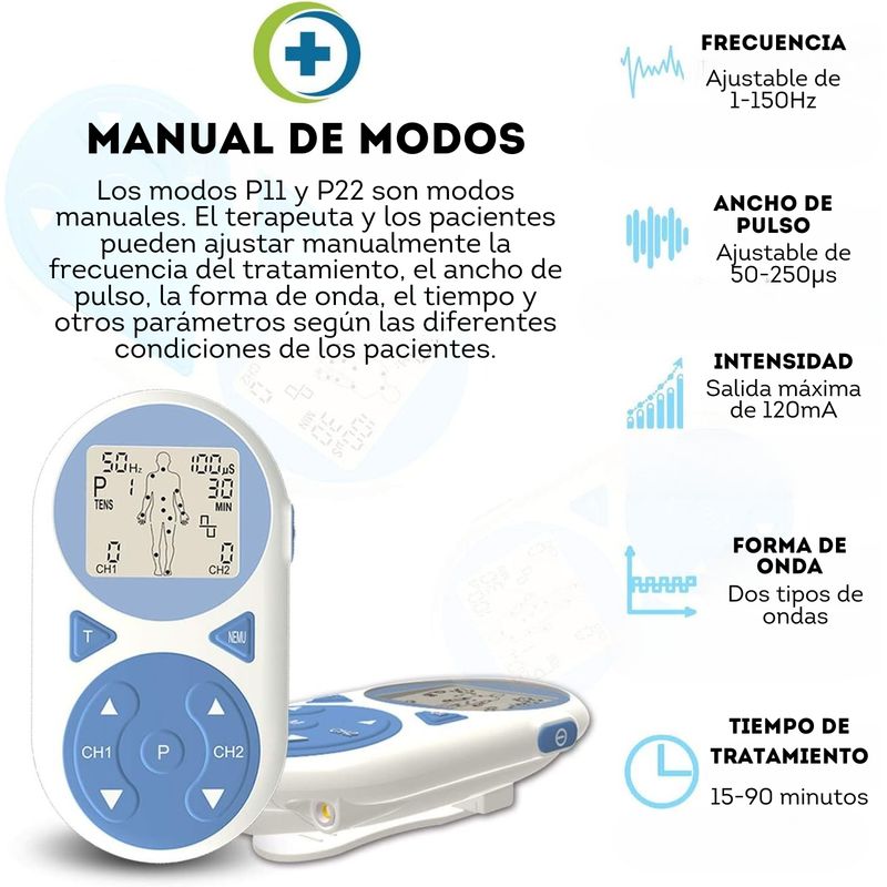 KOBALT - TENS Estimulador Muscular Alivia dolor Seguro Relajante