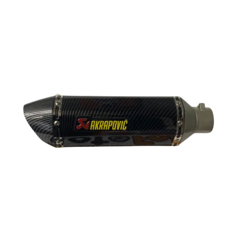 GENERICO - Escape Akrapovič en Tipo Fibra de Carbono para Motocicleta
