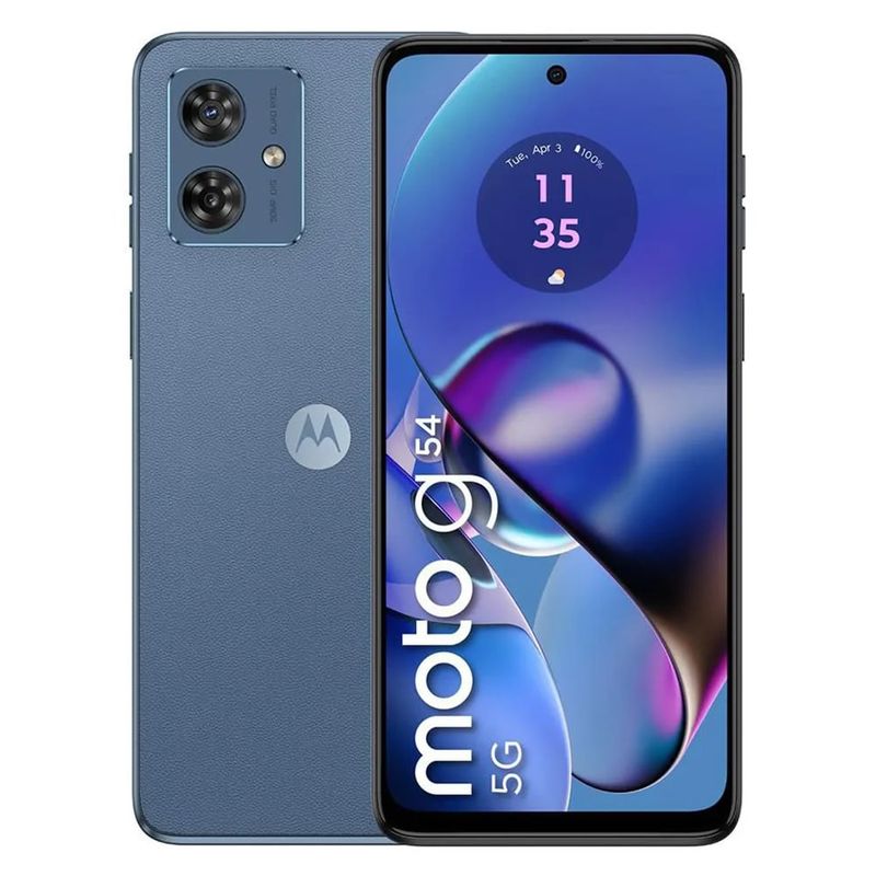 MOTOROLA - Celular Motorola Moto G54 5G 8GB RAM - 256GB Cámara 50MP - Cámara frontal 16MP - 6.5 pulgadas Azul