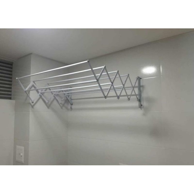 GENERICO - Tendedero de Ropa Extensible Resistente en Aluminio