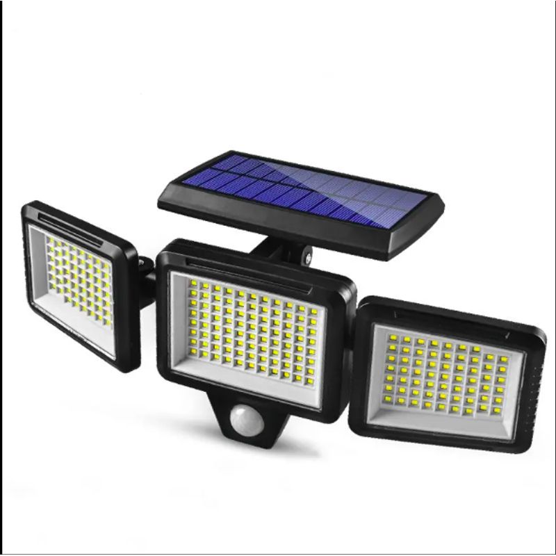 GENERICO - Reflector De 3 Lamparas Con Sensor De Movimiento
