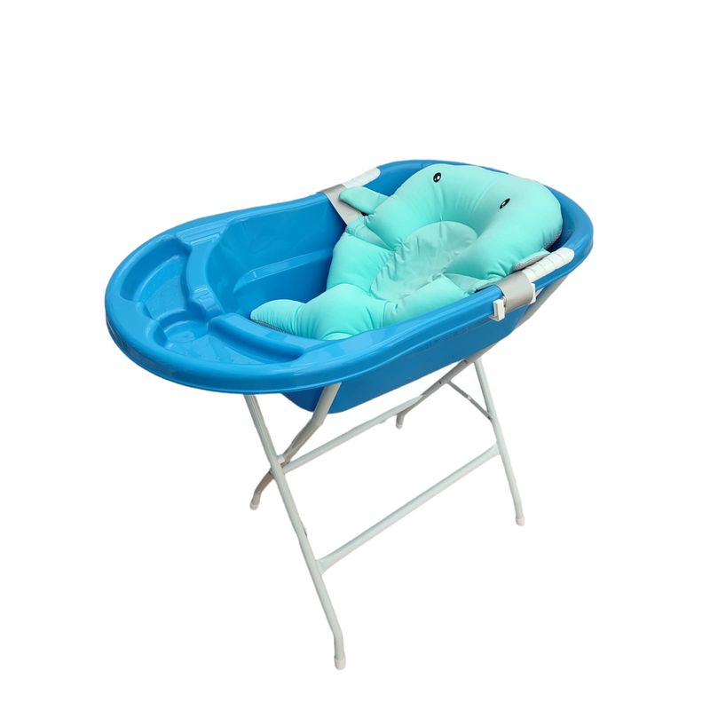 PRODEHOGAR - Bañera o Tina Para Bebe Con Soporte Plastico y Base Metalica