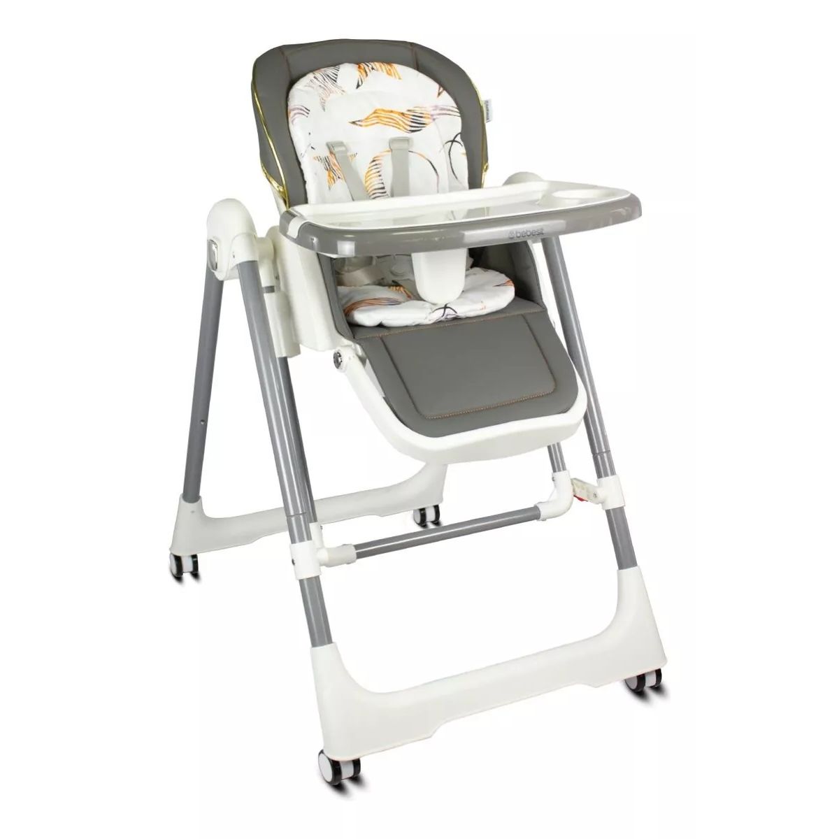 BEBESIT - Silla Comedor Mecedora Nido 2 En 1 Plegable Bebesit Gris