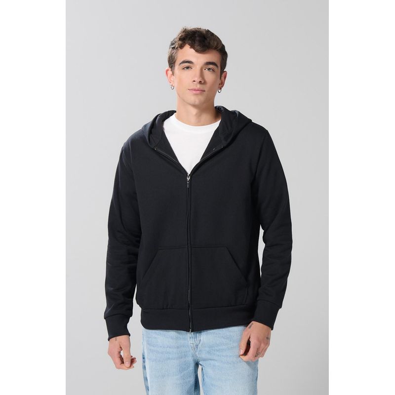 KOAJ - KOAJ Buzo con capota unicolor, bolsillo y cremallera HOMBRE