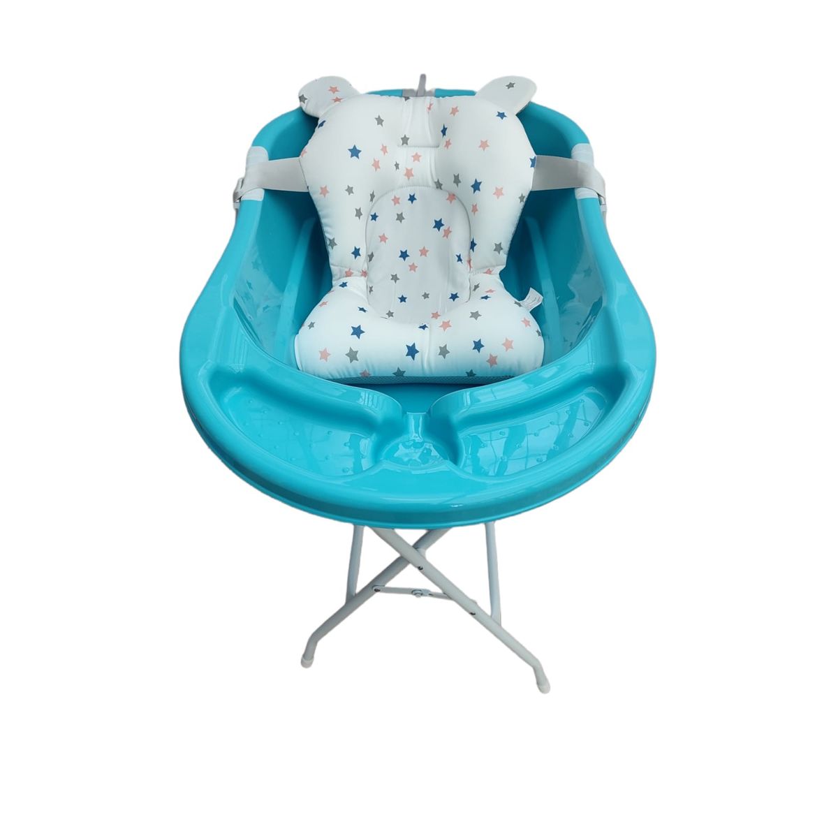 PRODEHOGAR - Bañera o Tina Para Bebe Con Soporte Plastico y Base Metalica