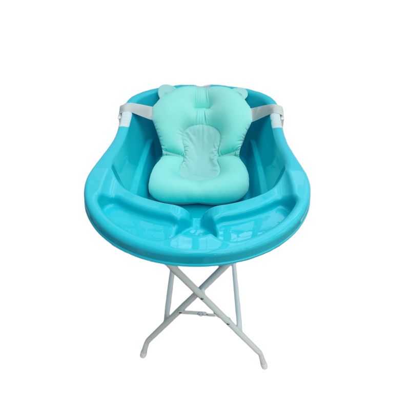 PRODEHOGAR - Bañera o Tina Para Bebe Con Soporte Plastico y Base Metalica