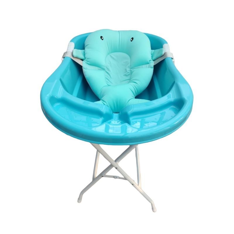 PRODEHOGAR - Bañera o Tina Para Bebe Con Soporte Plastico y Base Metalica