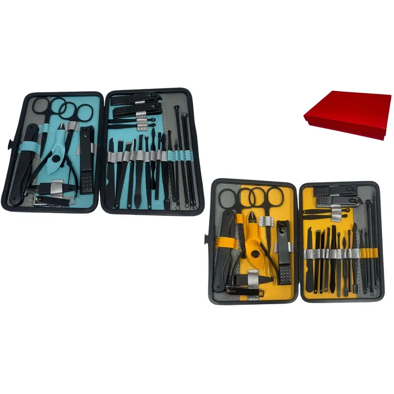 MAZUGI - Kit Profesional Completo Para El Cuidado Uñas hombre y mujer manicura y pedicura