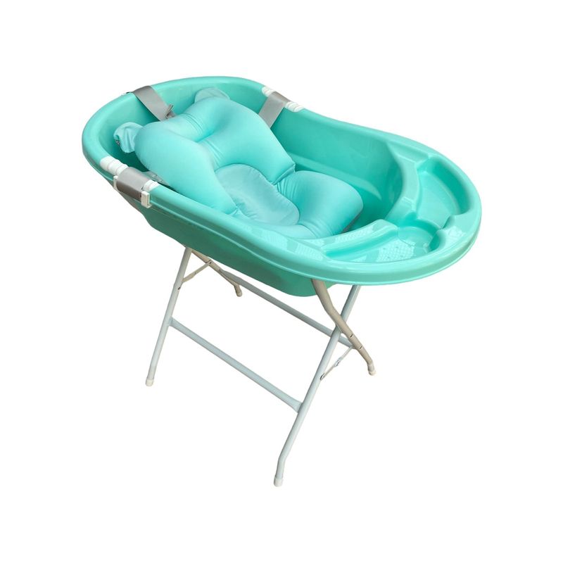 PRODEHOGAR - Bañera o Tina Para Bebe Con Soporte Plastico y Base Metalica