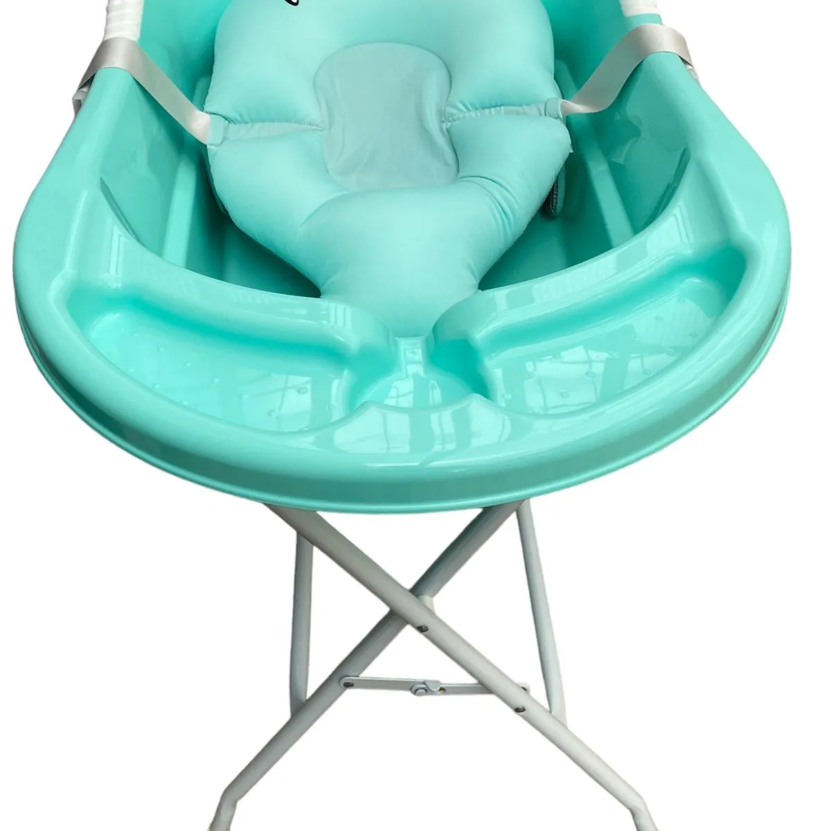 PRODEHOGAR - Bañera o Tina Para Bebe Con Soporte Plastico y Base Metalica
