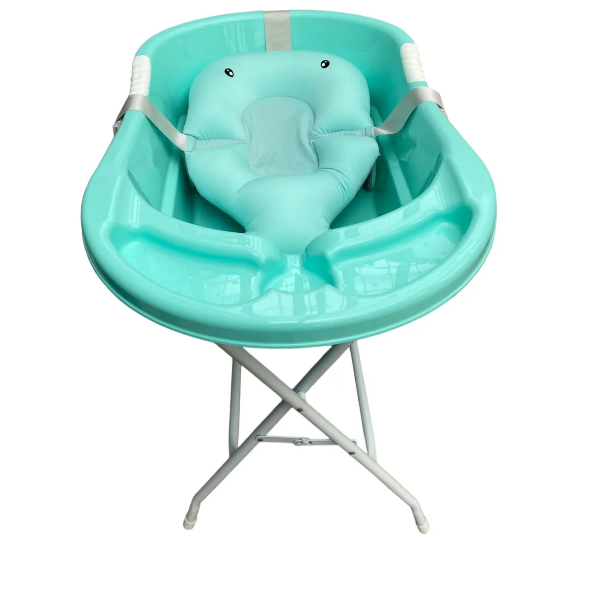 PRODEHOGAR - Bañera o Tina Para Bebe Con Soporte Plastico y Base Metalica