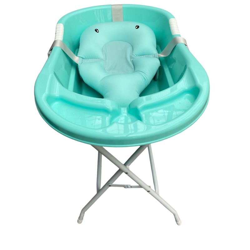 PRODEHOGAR - Bañera o Tina Para Bebe Con Soporte Plastico y Base Metalica