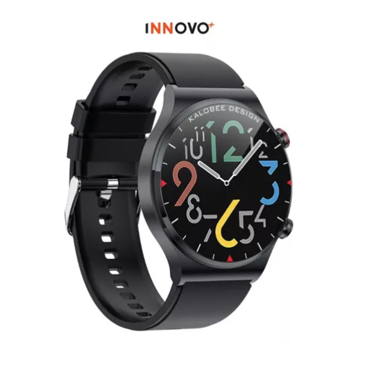 INNOVA - Reloj Smartwatch Mobulaa Deportivo Negro Sk6 Llamadas Notificaciones