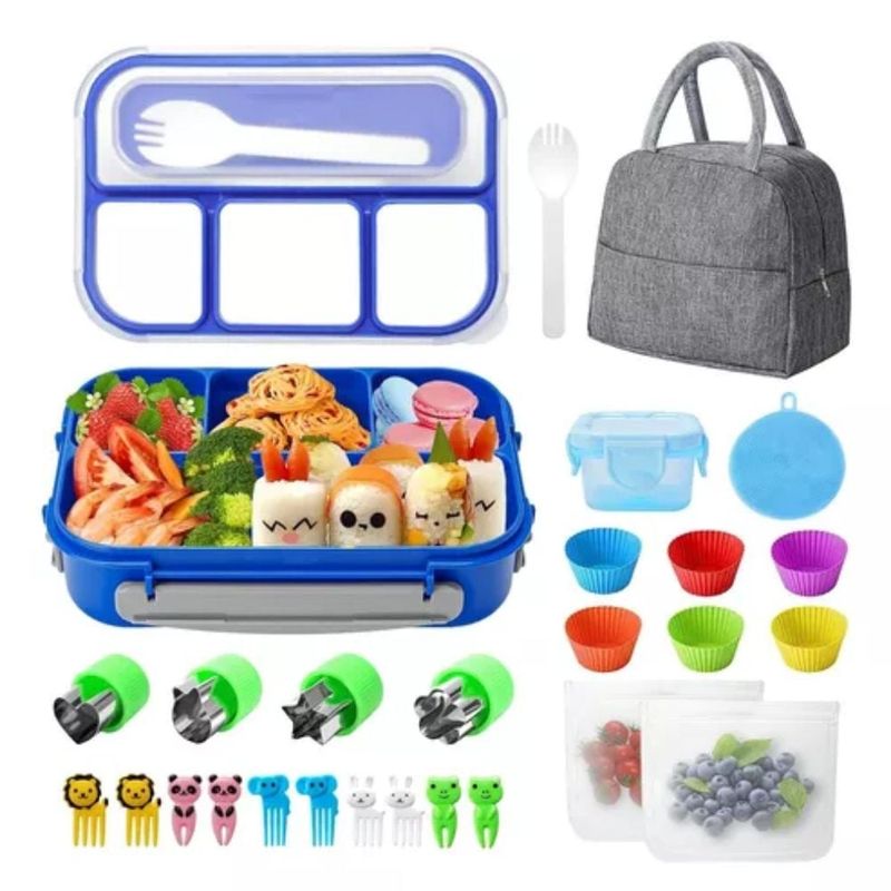 GENERICO - Lonchera Termica Fiambrera Portacomida Caja Bento Con Bolso