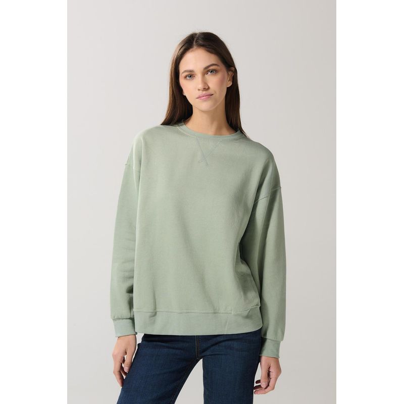 KOAJ - KOAJ Buzo cuello redondo para mujer unicolor fit oversize pesp MUJER