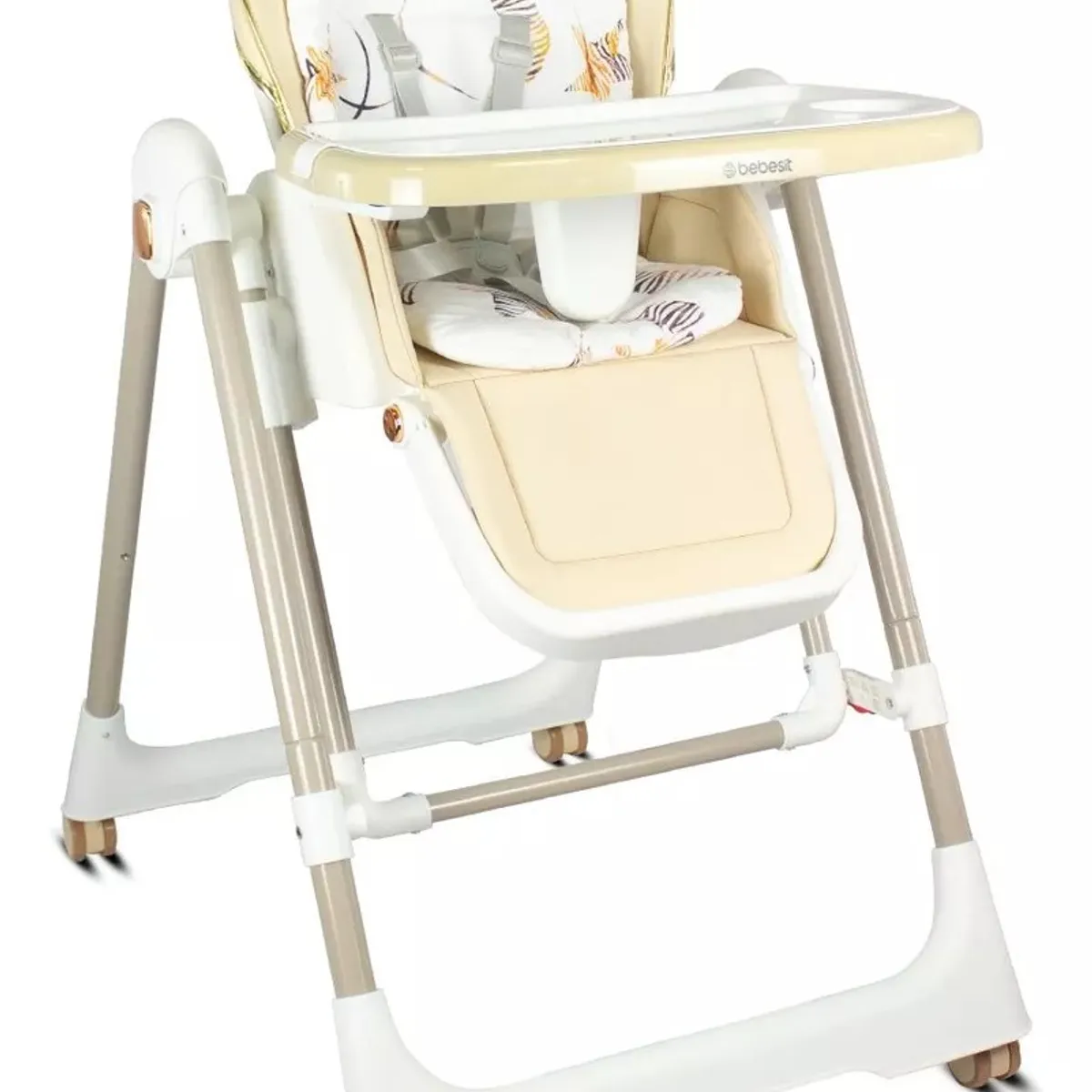 BEBESIT - Silla Comedor Mecedora Nido 2 En 1 Plegable Bebesit Beige