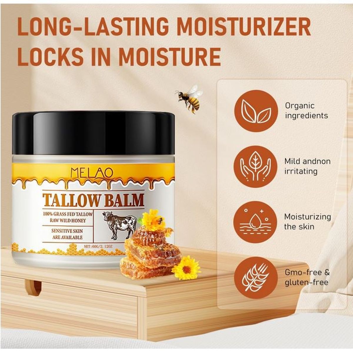 GENERICO - Cebo De Cordero 100% Puro 60 Gr