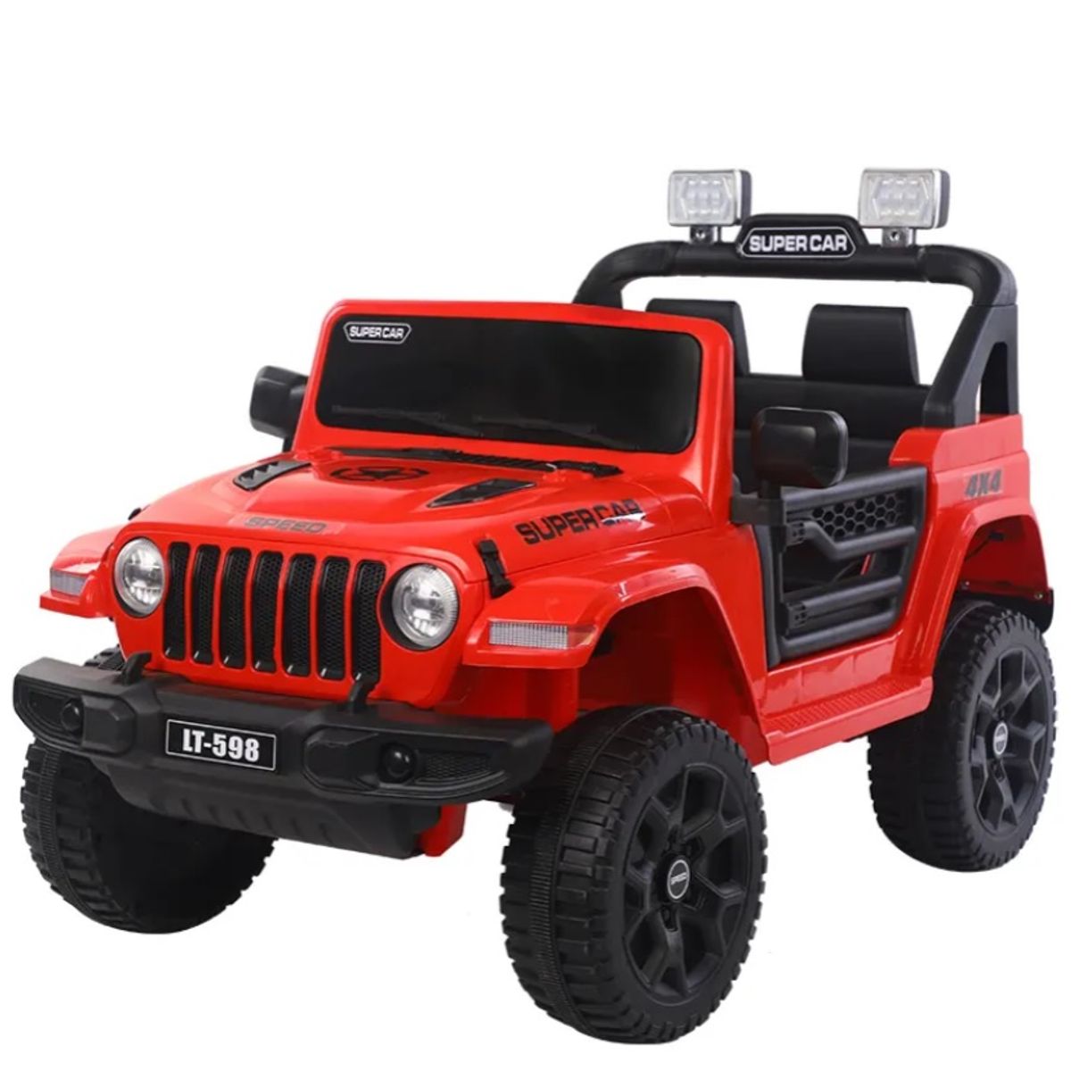 BABY BOOM - Jeep Rojo  electrico 4 motores
