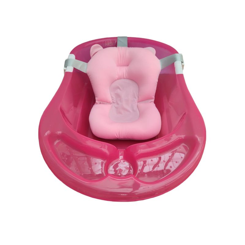 PRODEHOGAR - Tina o Bañera Para Bebe Con Cojin En Silicona Ergonomico