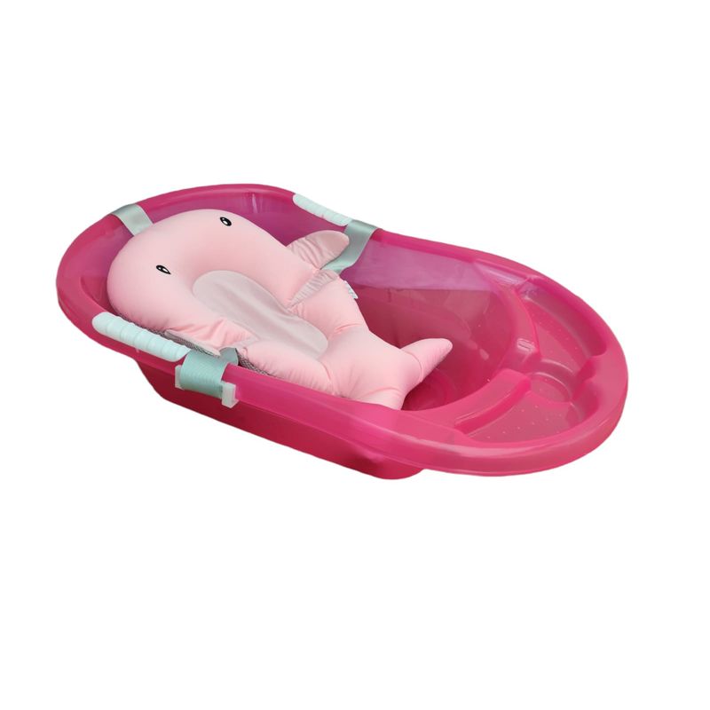 PRODEHOGAR - Tina o Bañera Para Bebe Con Cojin En Silicona Ergonomico