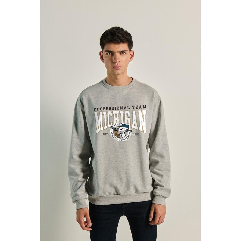 KOAJ - KOAJ Buzo de Snoopy college unicolor con cuello redondo HOMBRE