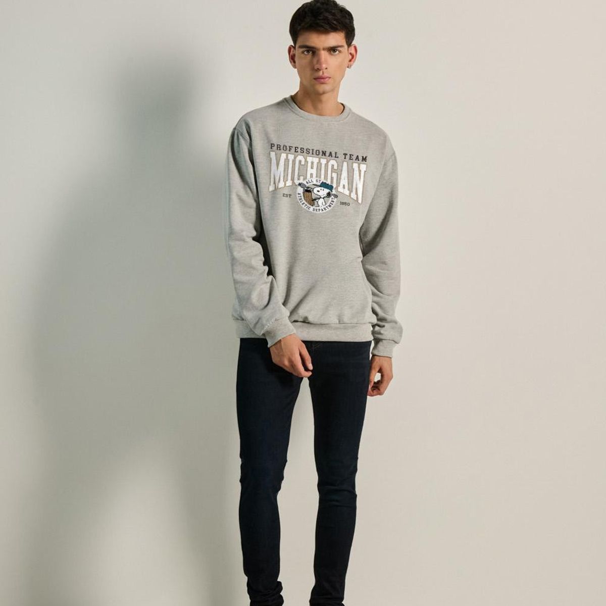 KOAJ - KOAJ Buzo de Snoopy college unicolor con cuello redondo HOMBRE
