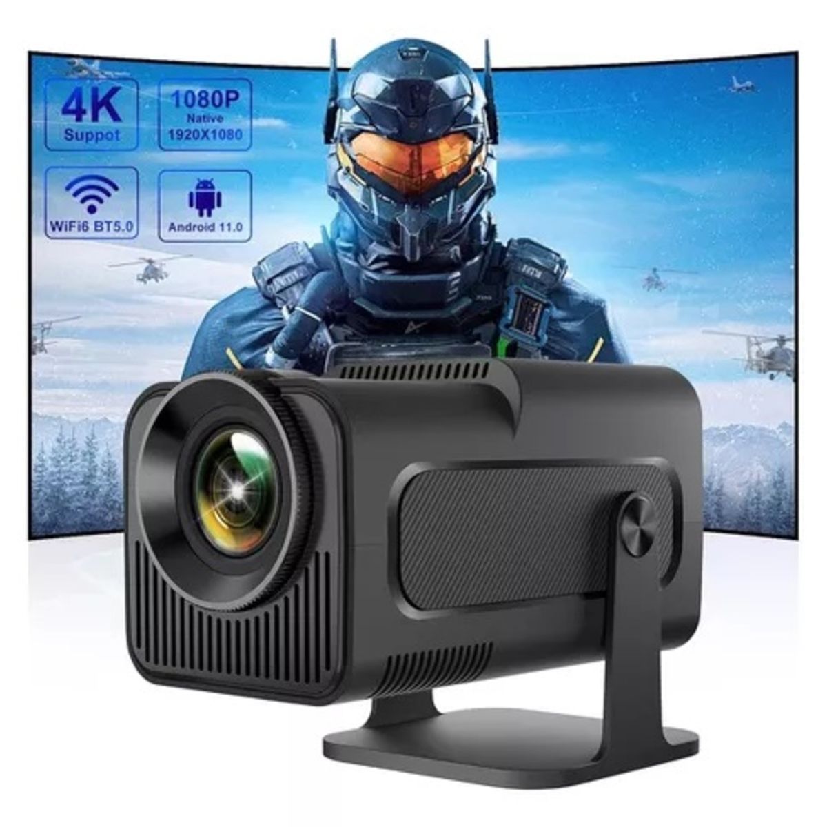 GENERICO - Video Beam Proyector Enfoque Automático 4k