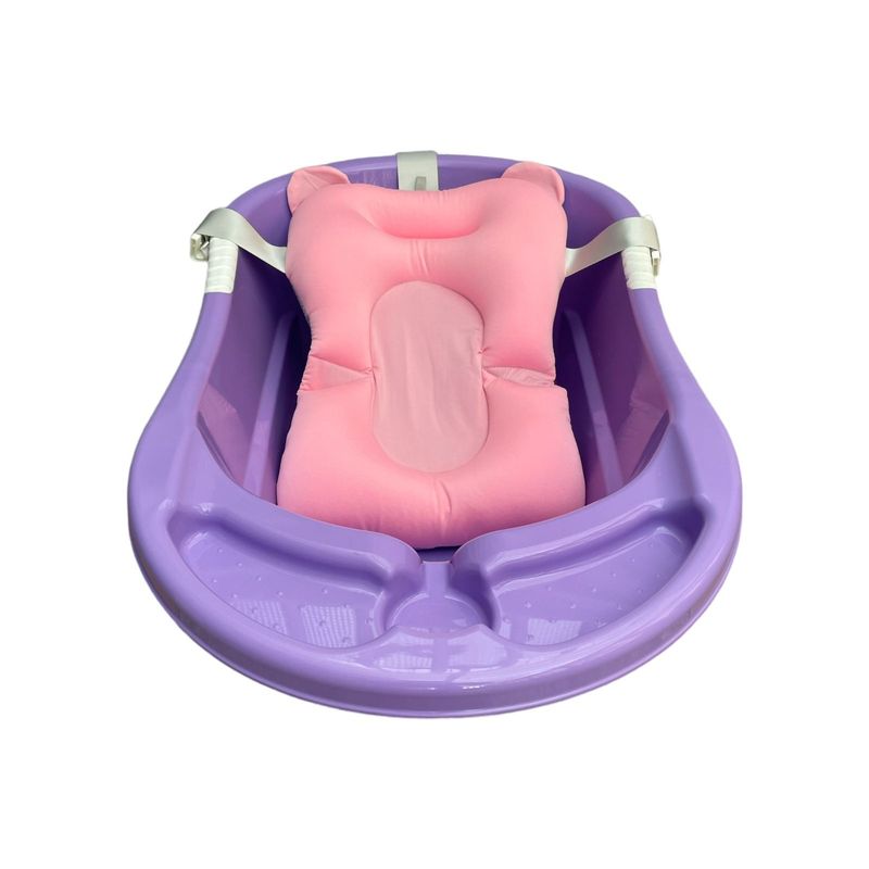 PRODEHOGAR - Tina o Bañera Para Bebe Con Cojin En Silicona Ergonomico