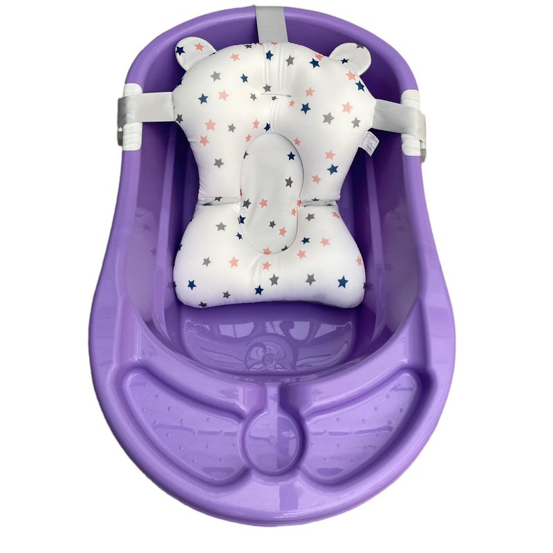 PRODEHOGAR - Tina o Bañera Para Bebe Con Cojin En Silicona Ergonomico