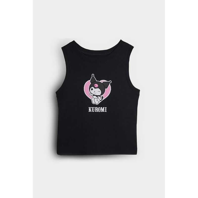 KOAJ - KOAJ Camiseta manga sisa teens cuello redondo, con arte en el  MUJER