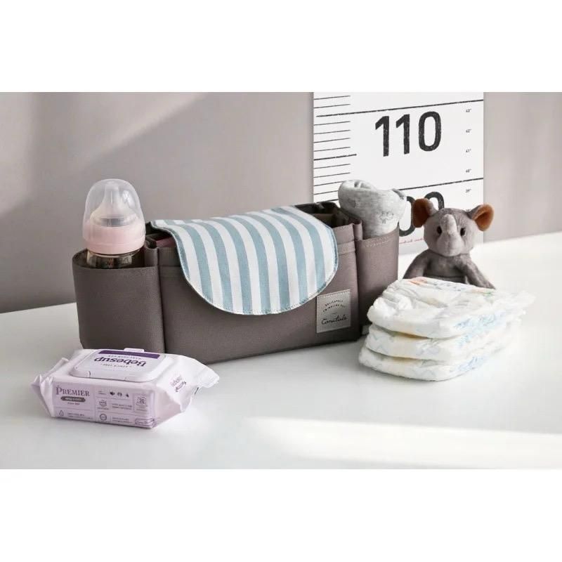 GENERICO - Organizador De Accesorios de Bebe universal para coche Gris