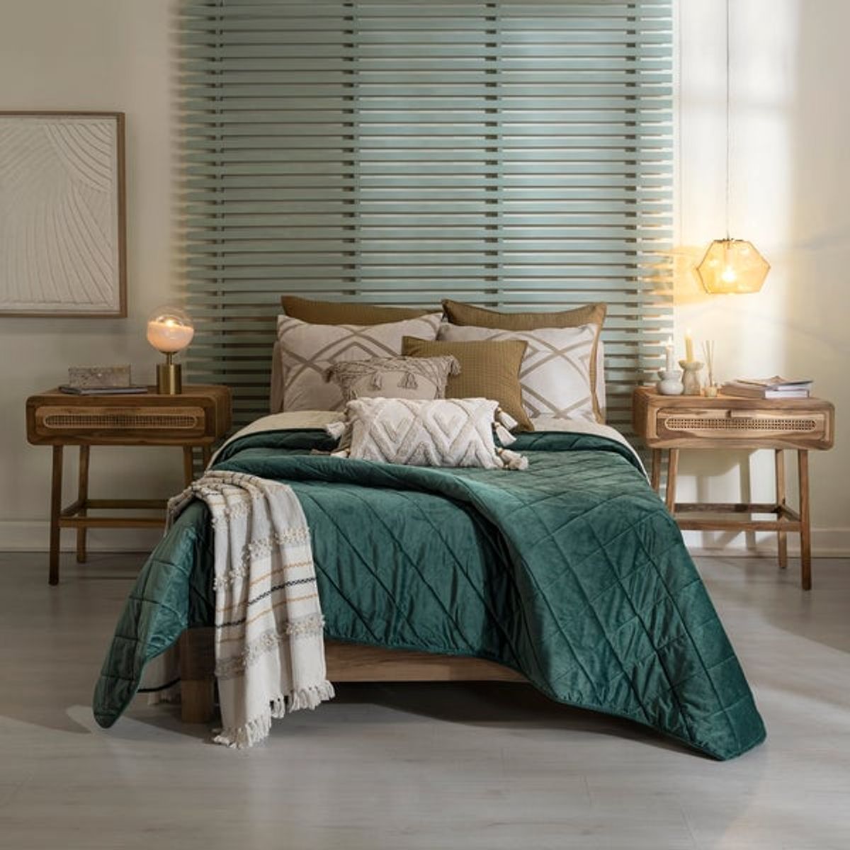 VIANNEY - Cubrelecho Voga Esmeralda King - Vianney