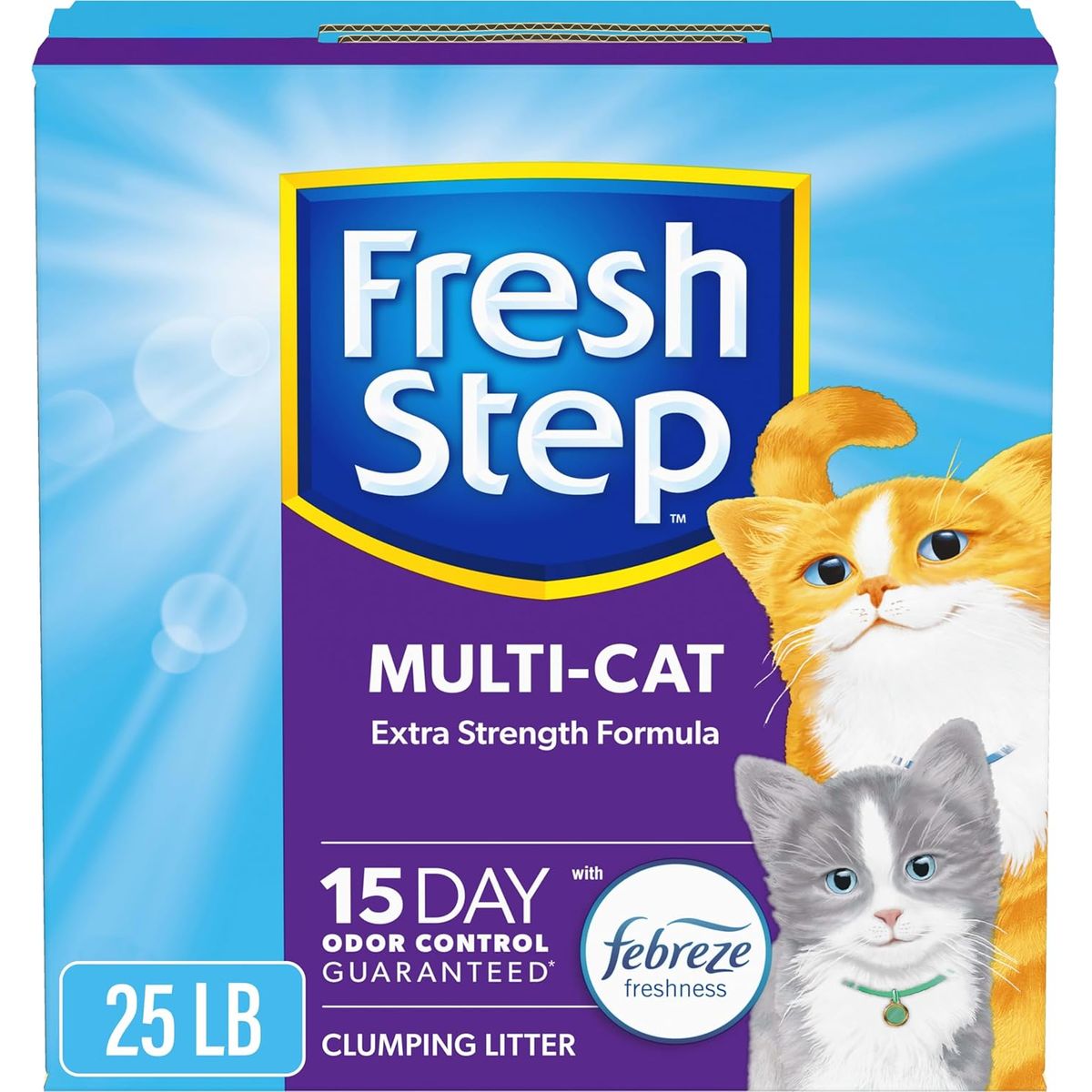 FRESH STEP - Fresh Step Multi Cat Aglomerante Con Febreze 25Lbs