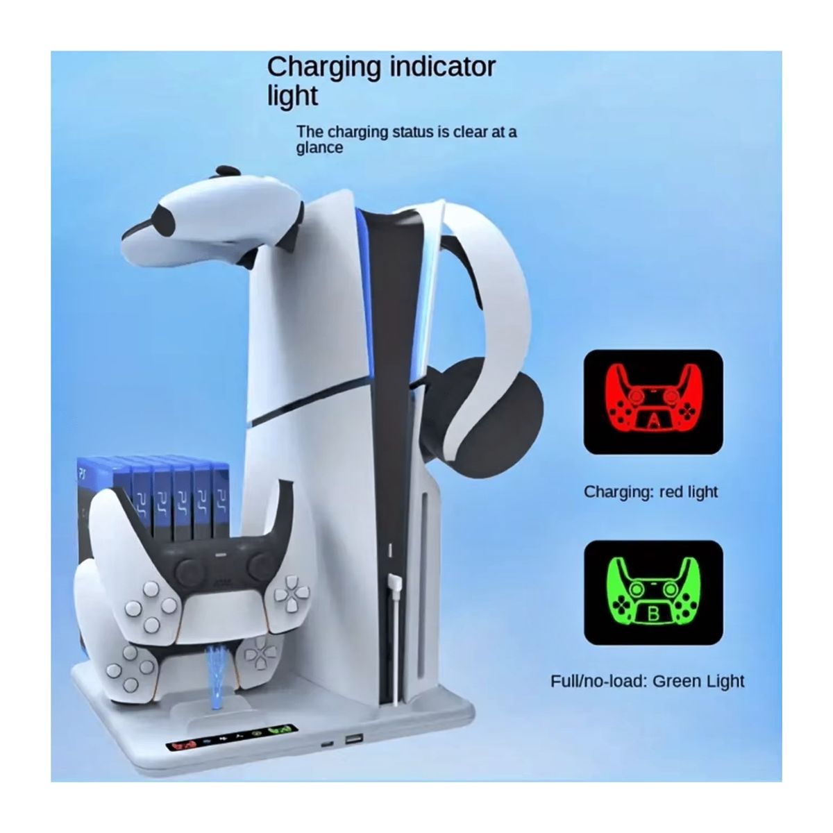 IPEGA - Base refrigeración PS5 Slim multifuncional soporte enfriamiento Play 5.