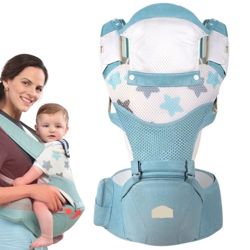 AMERICAN GENERICS - Cargador Bebe Ergonomico 5 En 1 Canguro Portabebe 0 A 36 M